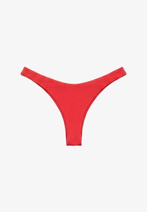 PULL&BEAR, THONG - BIKINI BOTTOMS - Bas de bikini - red
