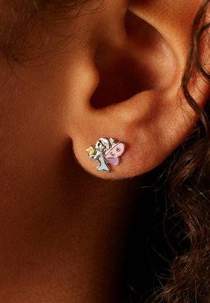 Lucardi, STATEMENT UNISEX - Earrings - silver no stone