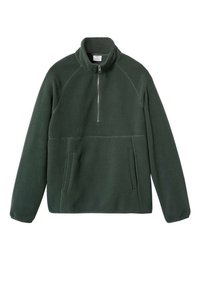 Mango Suéter de forro polar - dark green