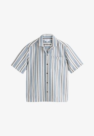 Next, REGULAR FIT - TEXTURED STRIPE SHORT SLEEVE - Skjorter - blue