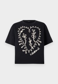 LECCO - Marškinėliai su spaudiniu - black
