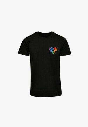 Merchcode, PRIDE SPLASH - Trükipildiga T-särk - black