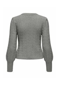 ONLY ONLKATIA STRUC PUFF ONECK - Trui - medium grey melange