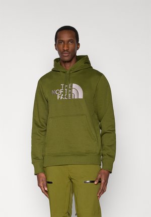DREW PEAK REGULAR HOODIE - Polárpulóver - woodland green/transcendent grey