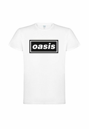 OASIS DECCA LOGO T-SHIRT - T-shirt con stampa - white