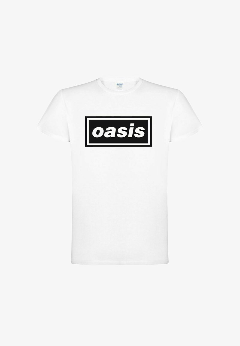 rockshirts OASIS DECCA LOGO T-SHIRT - T-shirt con stampa - white