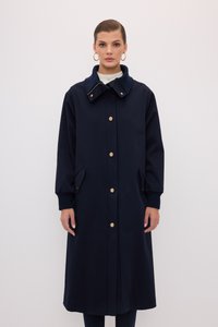 WITH POCKET FLAP - Mantel - Dark Blue