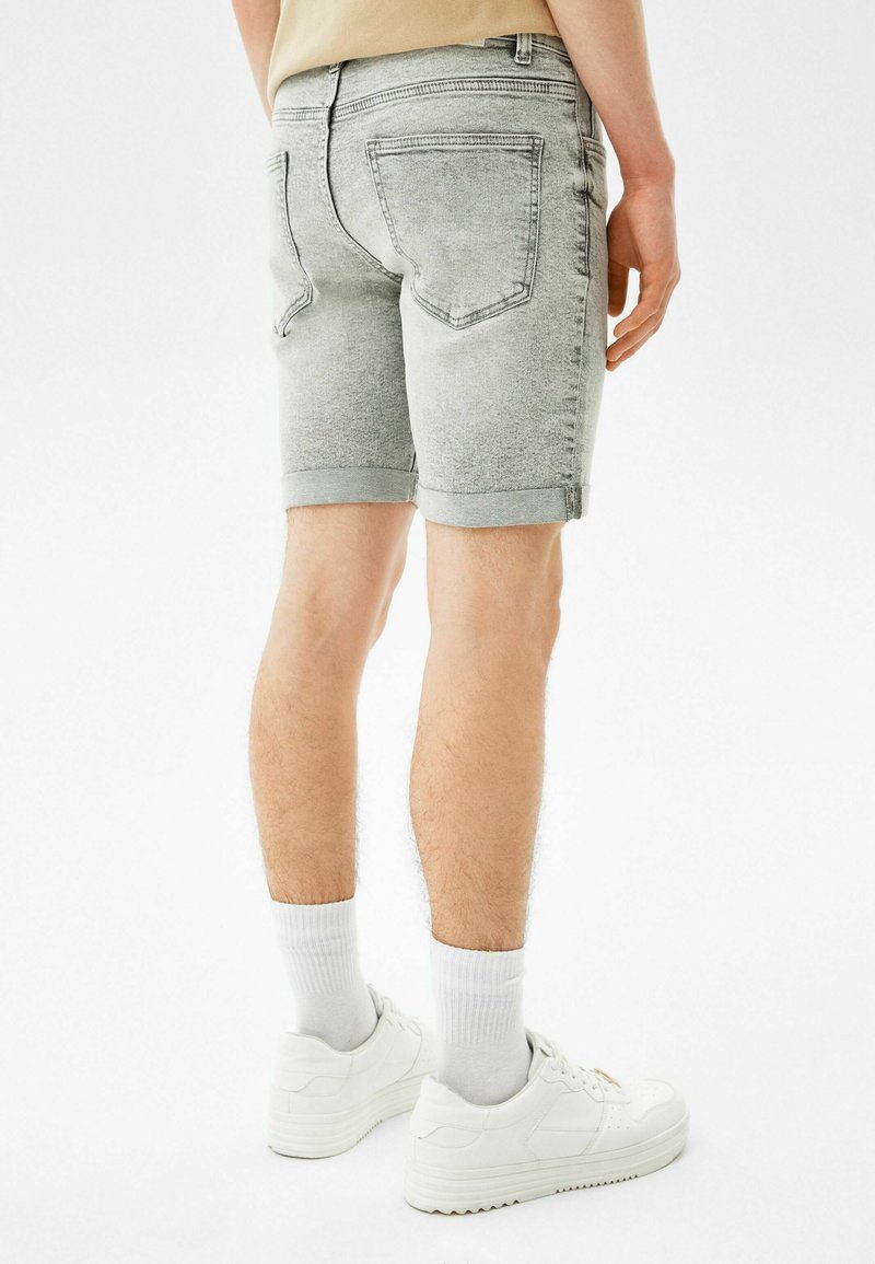 Herren Skinny Fit | Bershka BERMUDA Jeans Shorts mottled dark grey/dunkelgrau-meliert - XQ34414 Herren Skinny Fit | Bershka BERMUDA Jeans Shorts mottled dark grey/dunkelgrau-meliert - XQ34414