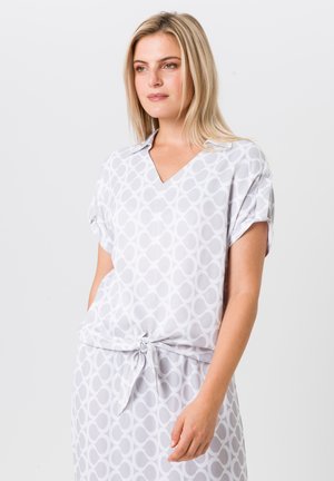 Blouse - weiss cool grey