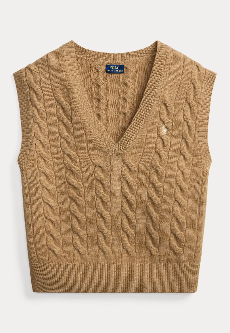 Polo Ralph Lauren CABLE-KNIT WOOL-CASHMERE SWEATER VEST