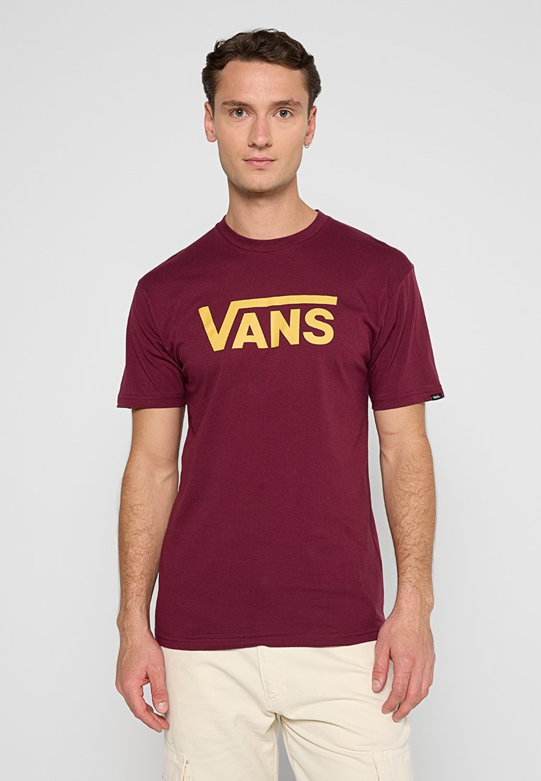 Vans T-shirt print donkerrood