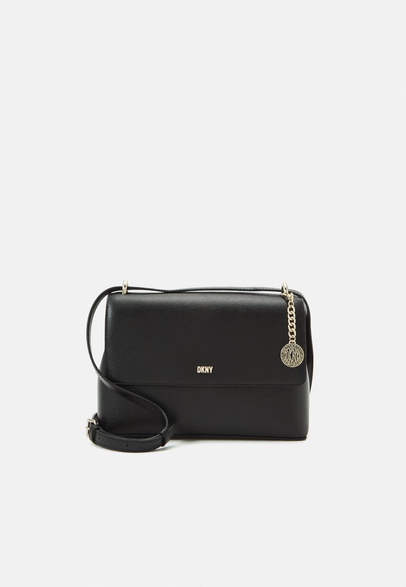 DKNY BRYANT NEW FLAP Schoudertas black/gold/zwart Zalando.nl