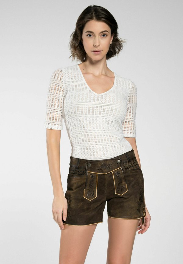 ELLA - Shorts - dunkelbraun