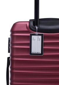 WITTCHEN MEDIUM SUITCASE WITH LUGGAGE TAG FROM ABS - Trolley - dark red