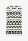 KAANNA SLIPOVER - Débardeur - chalk midnight m wavy lines