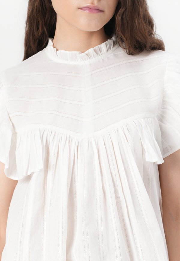 ONLHEIKE FRILL O NECK - Blouse - cloud dancer3