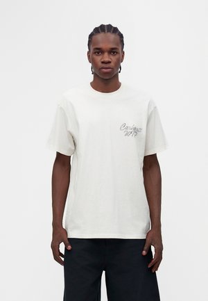 Carhartt WIP, HATCHING SCRIPT - Тениска с щампа - off-white