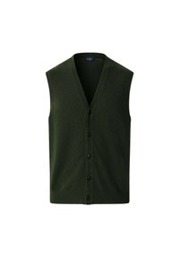 Hackett London Strukirani kaput - duck green