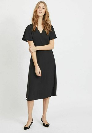 WRAP MIDI-NOOS - Jurk - black