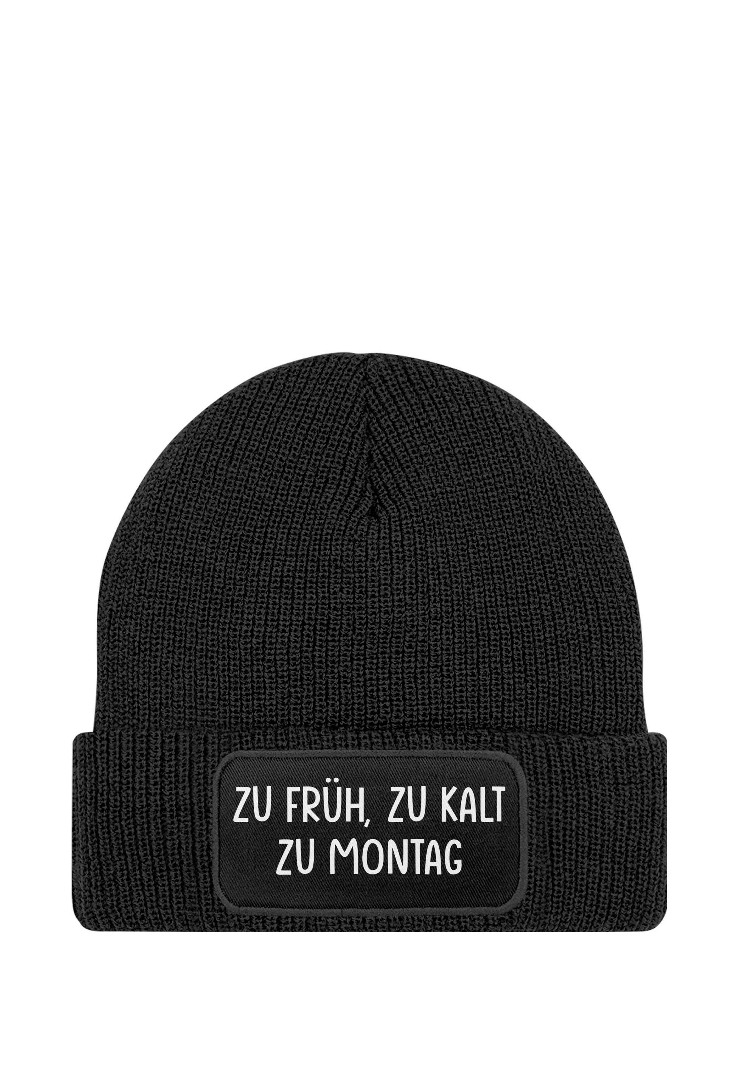 MoonWorks Herren Beanie 'Dorfkind' – Lustige Strickmütze Mit Spruch, Weich & Dehnbar