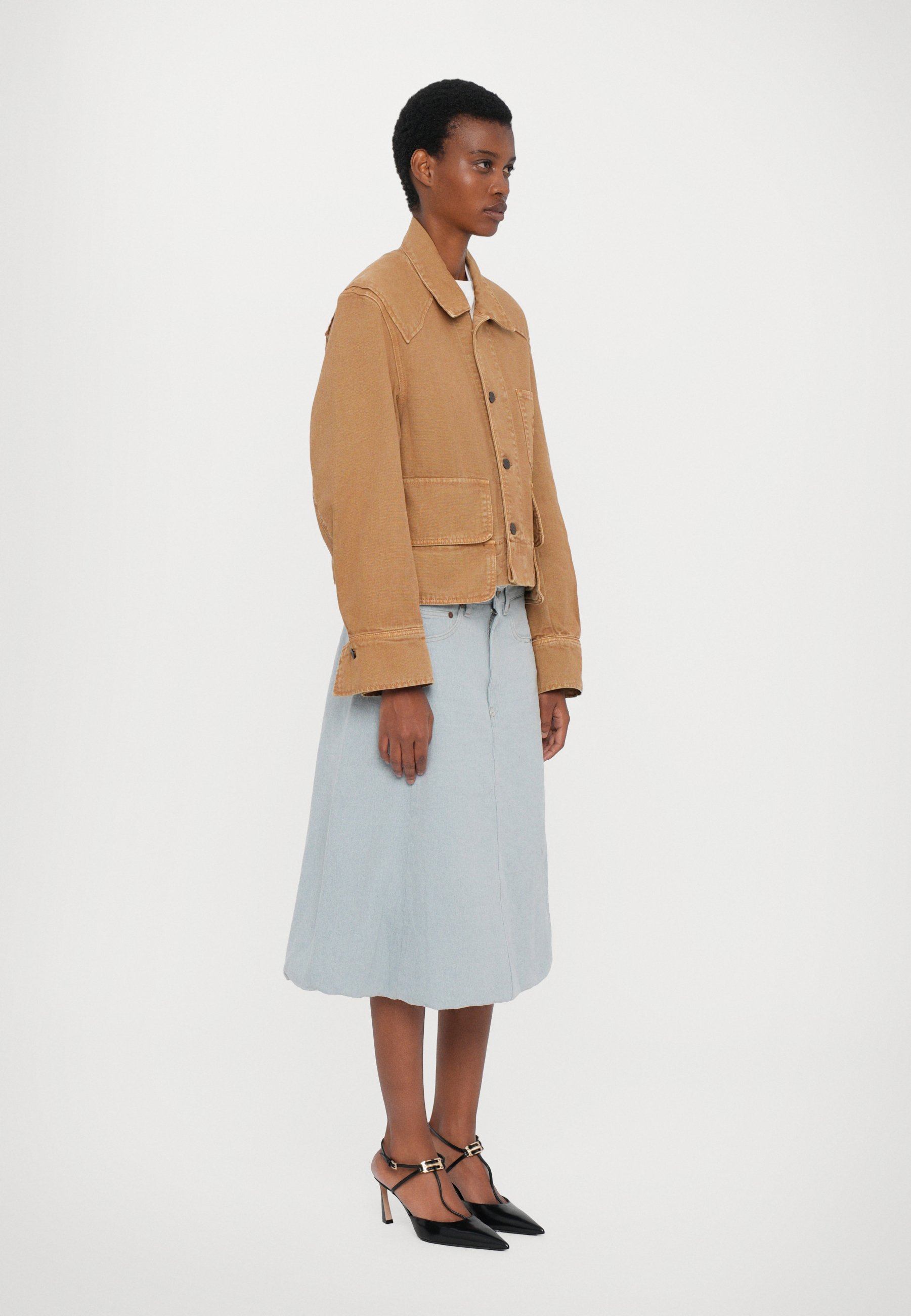 【未使用】THE TOE Peckham Jacket + Skirt Victoria Beckham UTILITY JACKET - Summer jacket - beige - Zalando