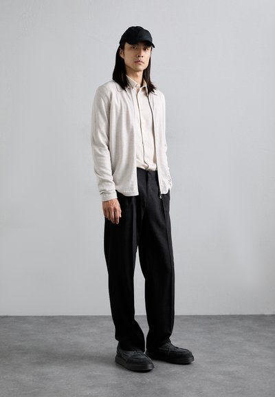 J.LINDEBERG KALEB ZIP - Cardigan - moonbeam melange