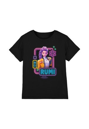 NETFLIX, KPOP DEMON HUNTERS RUMI GLOWING LIGHTS UNISEX - Print T-shirt - black