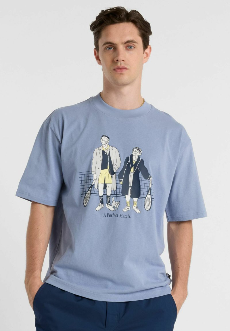 New Balance T-shirt print blauw New Balance T-shirt print blauw