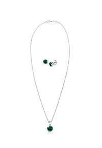 SPARKLING STACK - MIT KRISTALLEN VON SWAROVSKI® - Naušnice - grün