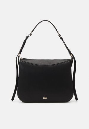 DKNY HOBO - Handtasche - black/gold-coloured