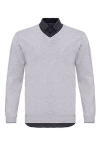 Felix Hardy BASIC V NECK ARM PATCH DETAIL - Trui - grey