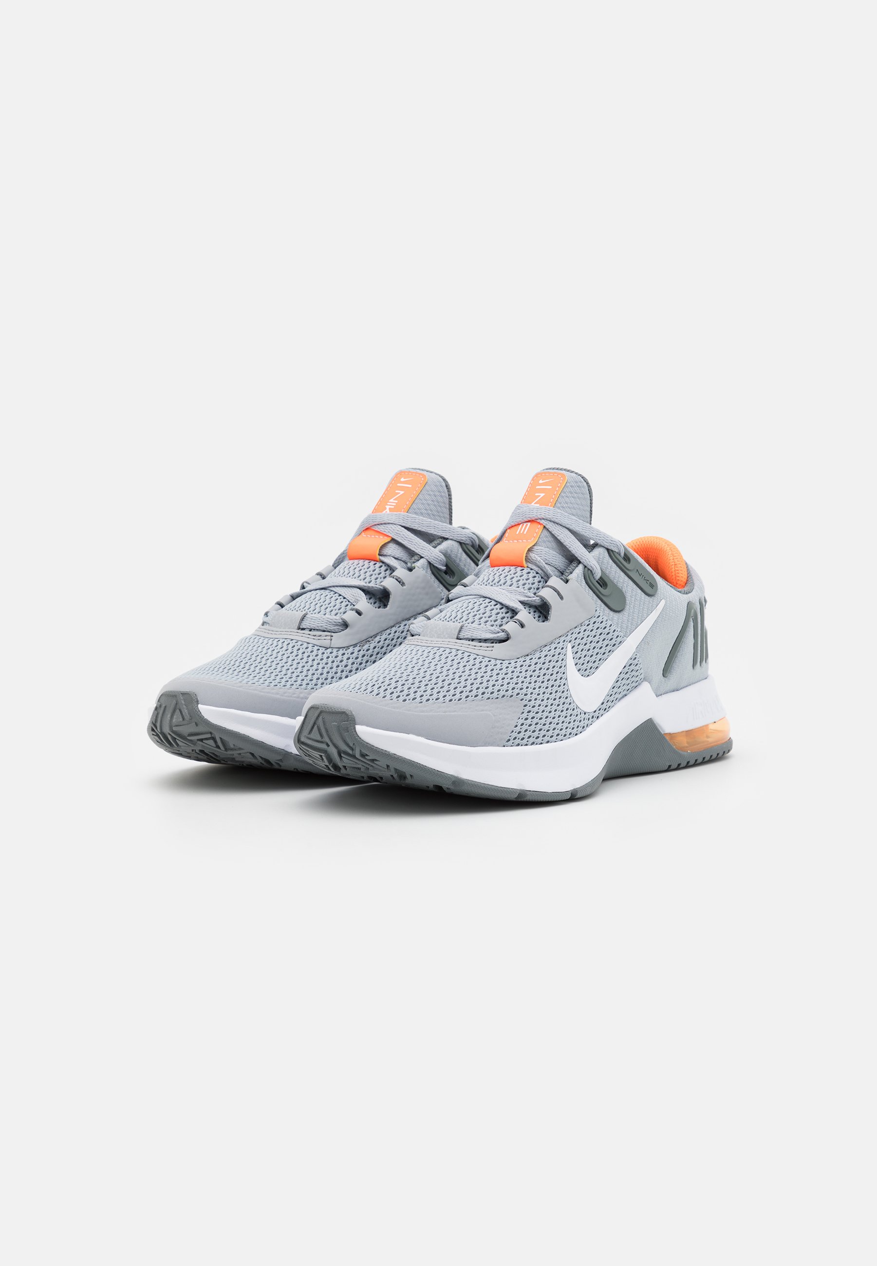Nike Performance AIR MAX ALPHA TRAINER 4 - Trainingsschoen - wolf  grey/white/cool grey/total orange/Grijs - Zalando.nl