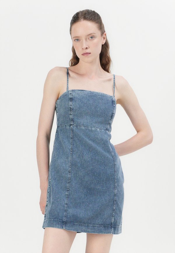 ALINE MINI DRESS - Denim dress - light wash3