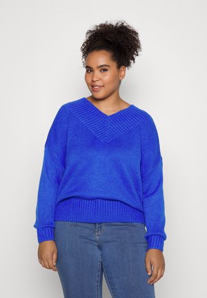 NMSAND - Strikkegenser - dazzling blue