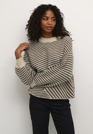 Kaffe VERANA - Jumper - feather gray mel  brown mel