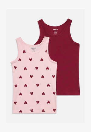 Name it, NMFTANK CUTIE HEART 2 PACK - Φανέλα - parfait pink/rumba red