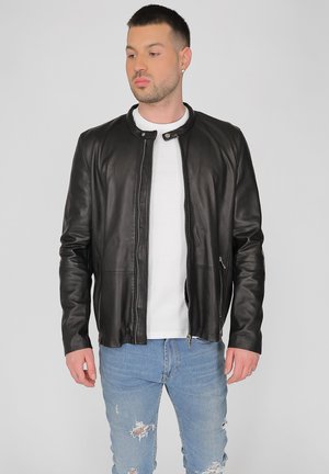 Maze Nahkatakki - black