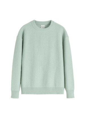 UNI À MOTIF TRESSÉ - Pullover - vert