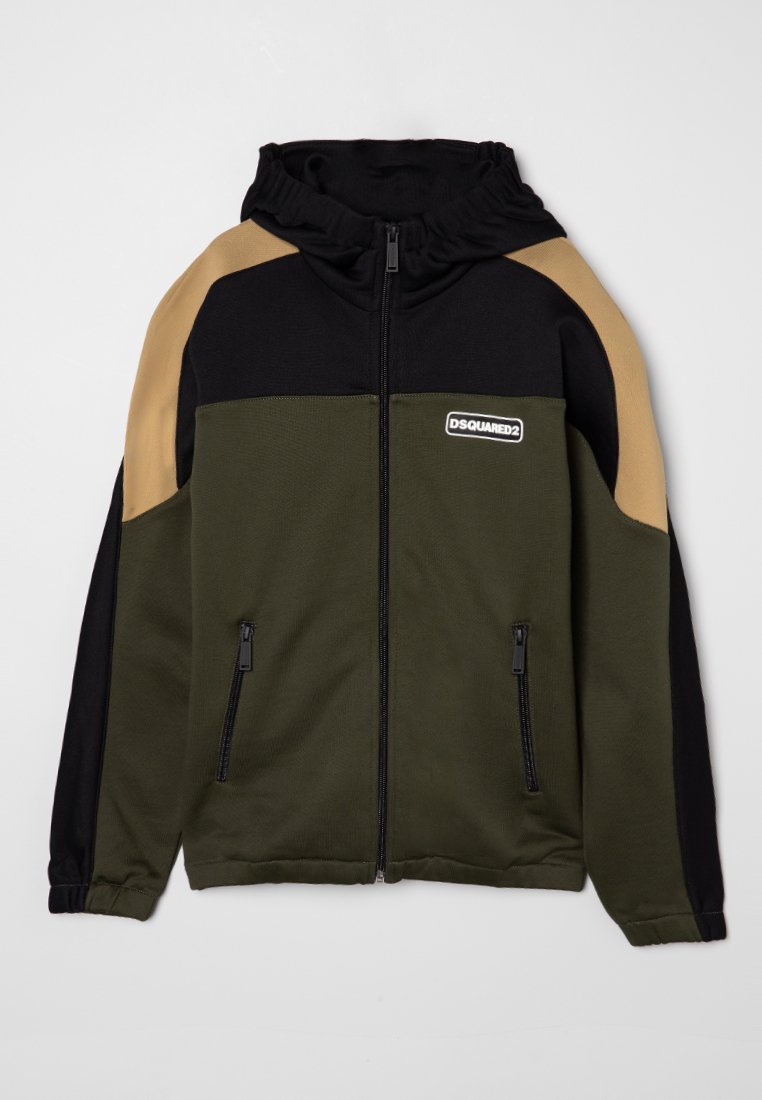 Dsquared2 Sweater met rits groen