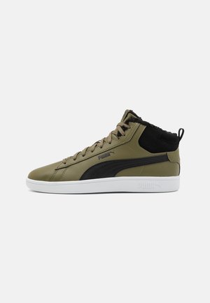 SMASH 3.0 MID UNISEX - Magas szárú edzőcipők - olive drab/black/white