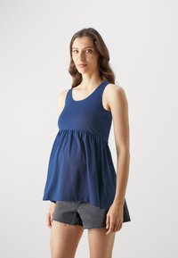 Even&Odd Maternity 2 PACK - Top - dark blue/off white