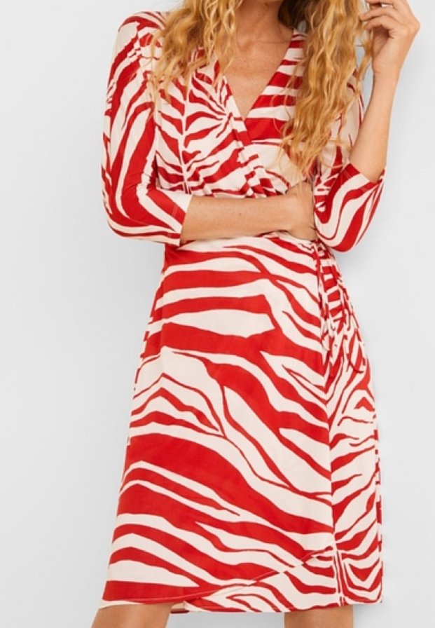 open lace back dress Zebra print dress