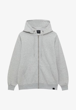 Felpa con zip - dark grey