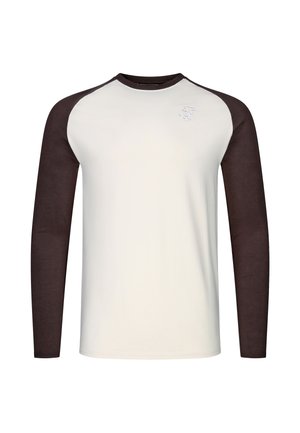 SIKSILK, LS MUSCLE FIT  - Camiseta de manga larga - ecru brown