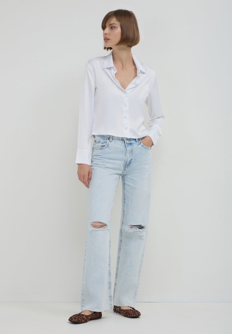 Calliope CROP IN SIMIL - Camicia - blanc