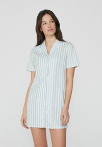 Tezenis - Nightie - weiß y latte stampa righe light sky Thumbnail Image 1