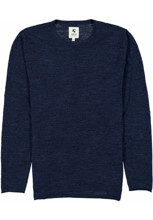 Strickpullover - mottled dark blue