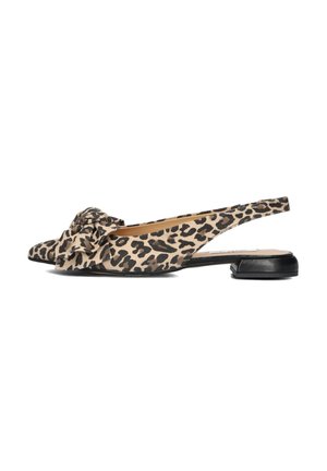 Notre-V Slingback ballerina´s - leopardo taupe  nappa nero