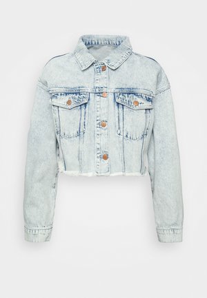 CROP JACKET - Giacca di jeans - blue