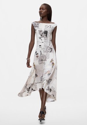 Desigual, SLEEVELESS PRINTED DRESS - Freizeitkleid - white